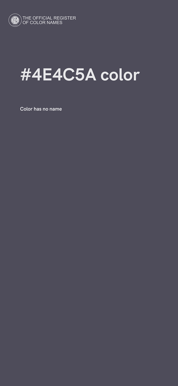 #4E4C5A color image