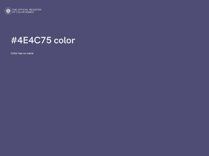 #4E4C75 color image