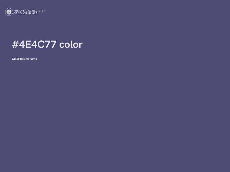 #4E4C77 color image