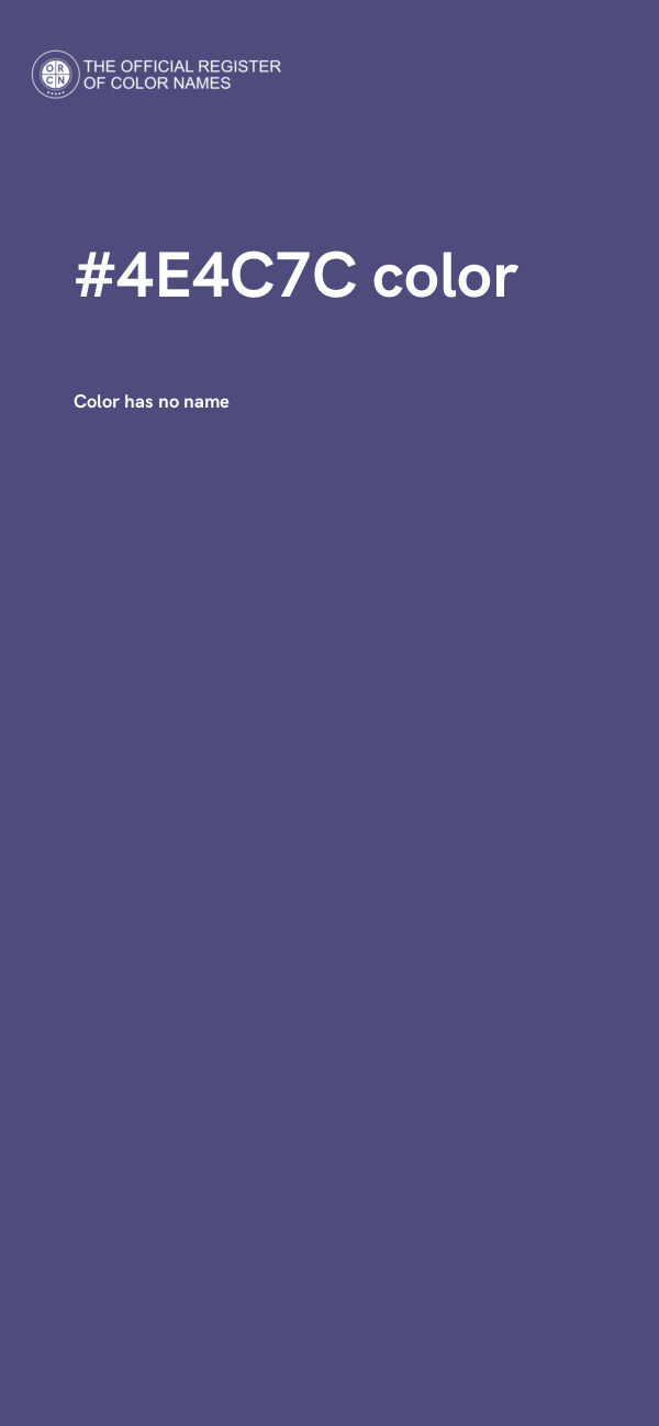 #4E4C7C color image