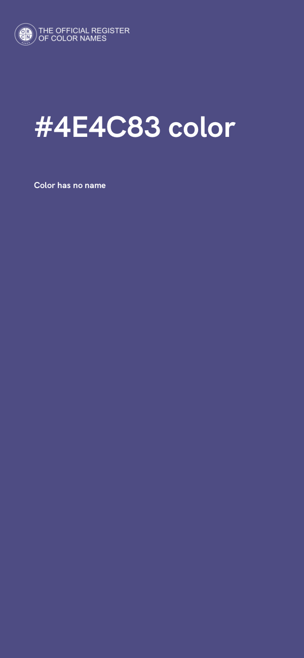 #4E4C83 color image