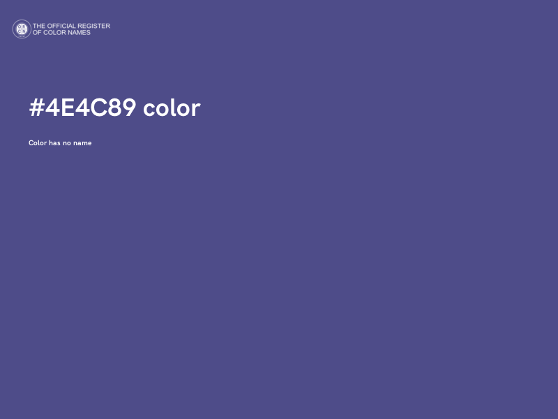 #4E4C89 color image
