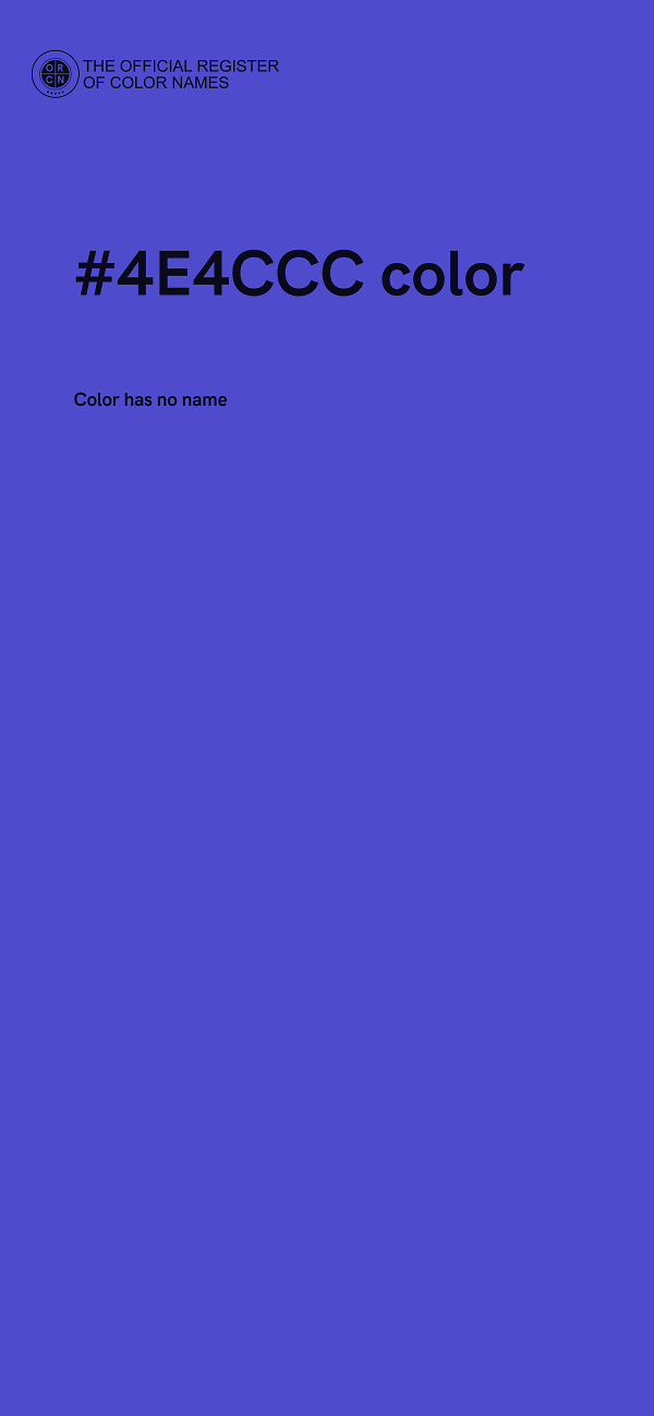 #4E4CCC color image