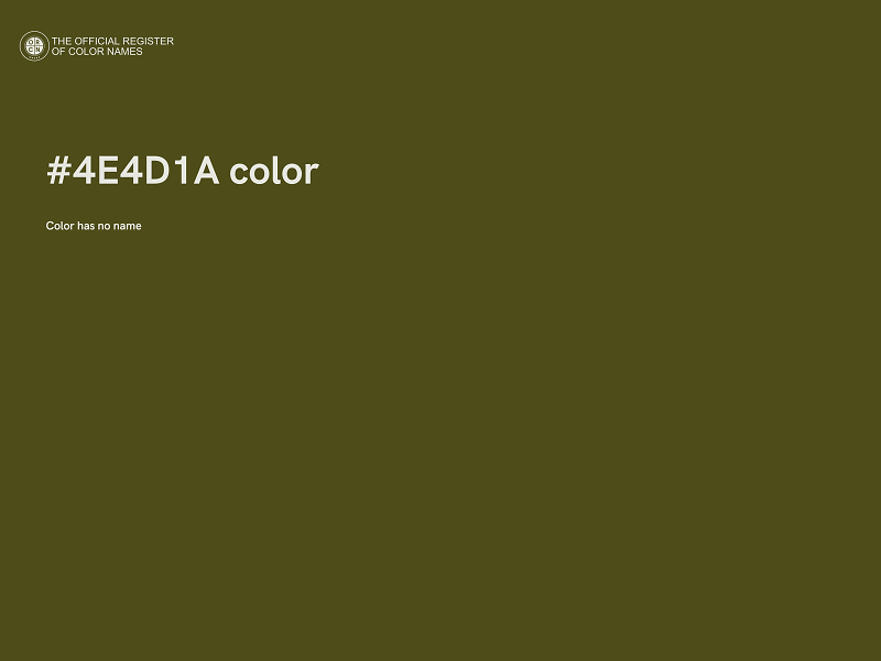 #4E4D1A color image