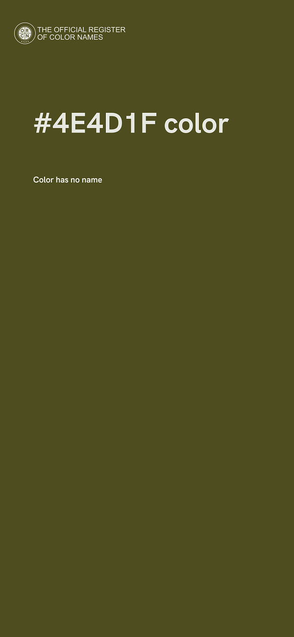#4E4D1F color image
