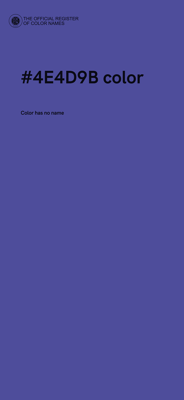 #4E4D9B color image