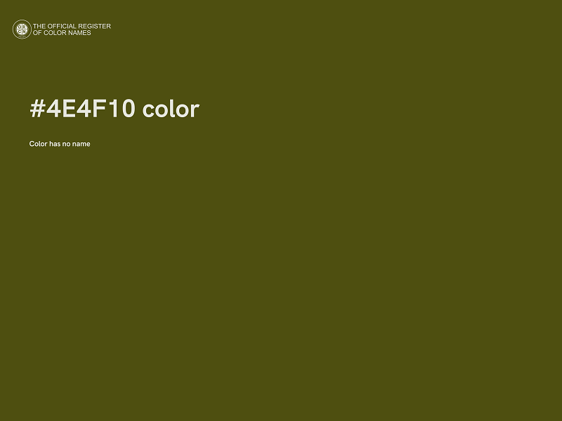 #4E4F10 color image