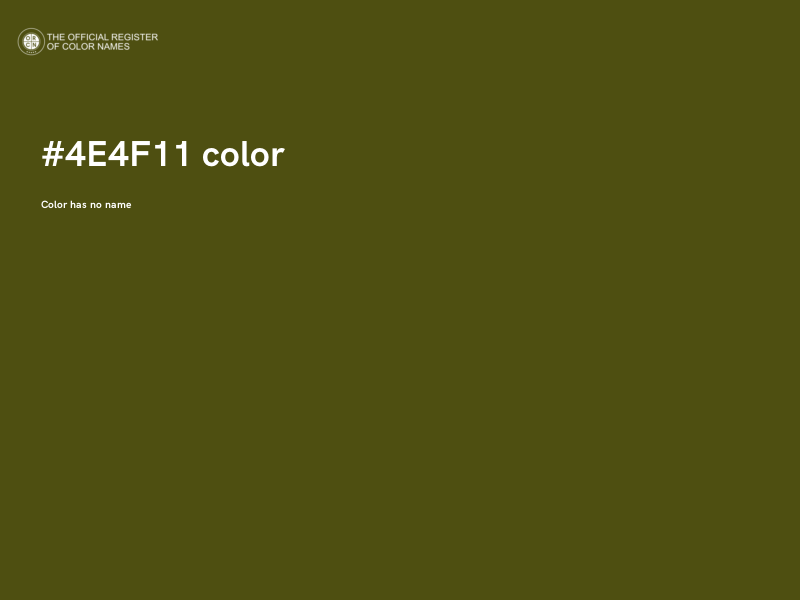 #4E4F11 color image