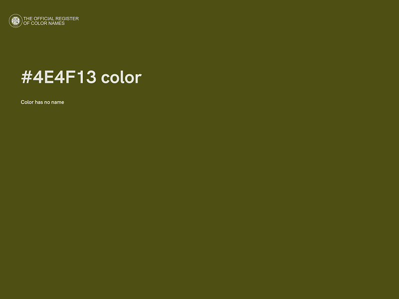 #4E4F13 color image