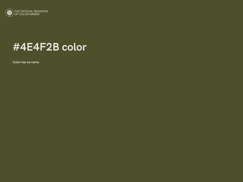 #4E4F2B color image