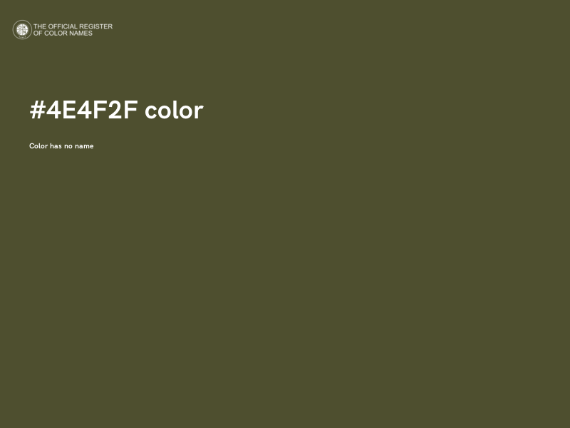 #4E4F2F color image