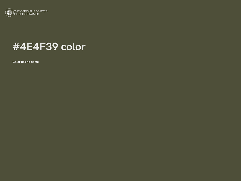 #4E4F39 color image