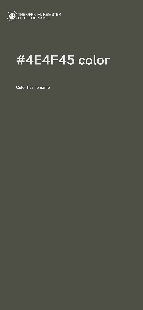 #4E4F45 color image