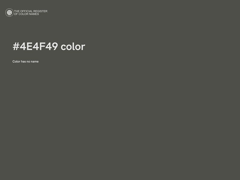 #4E4F49 color image