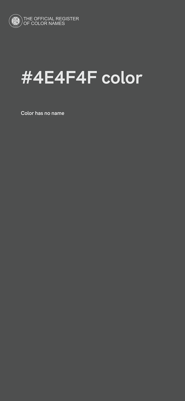 #4E4F4F color image