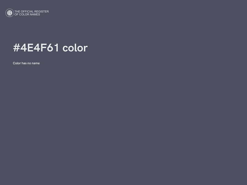 #4E4F61 color image