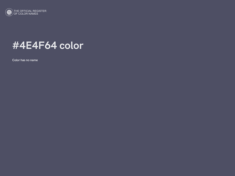 #4E4F64 color image