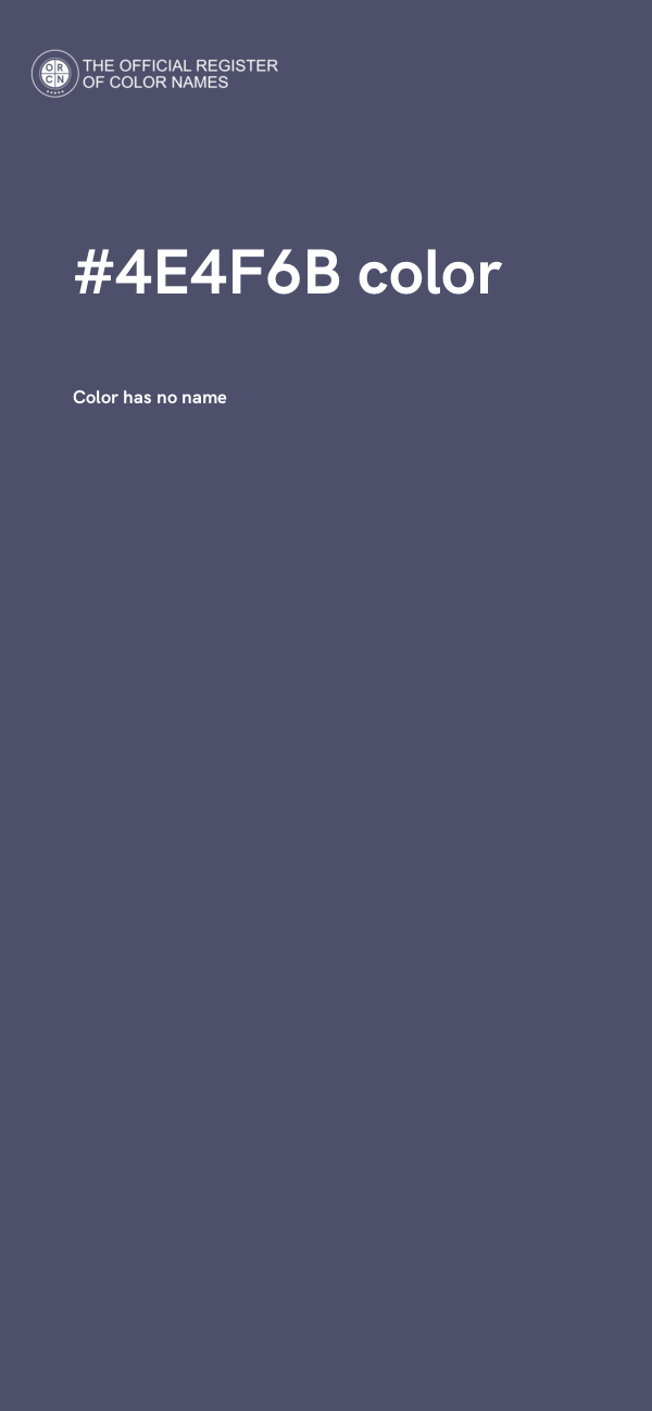 #4E4F6B color image