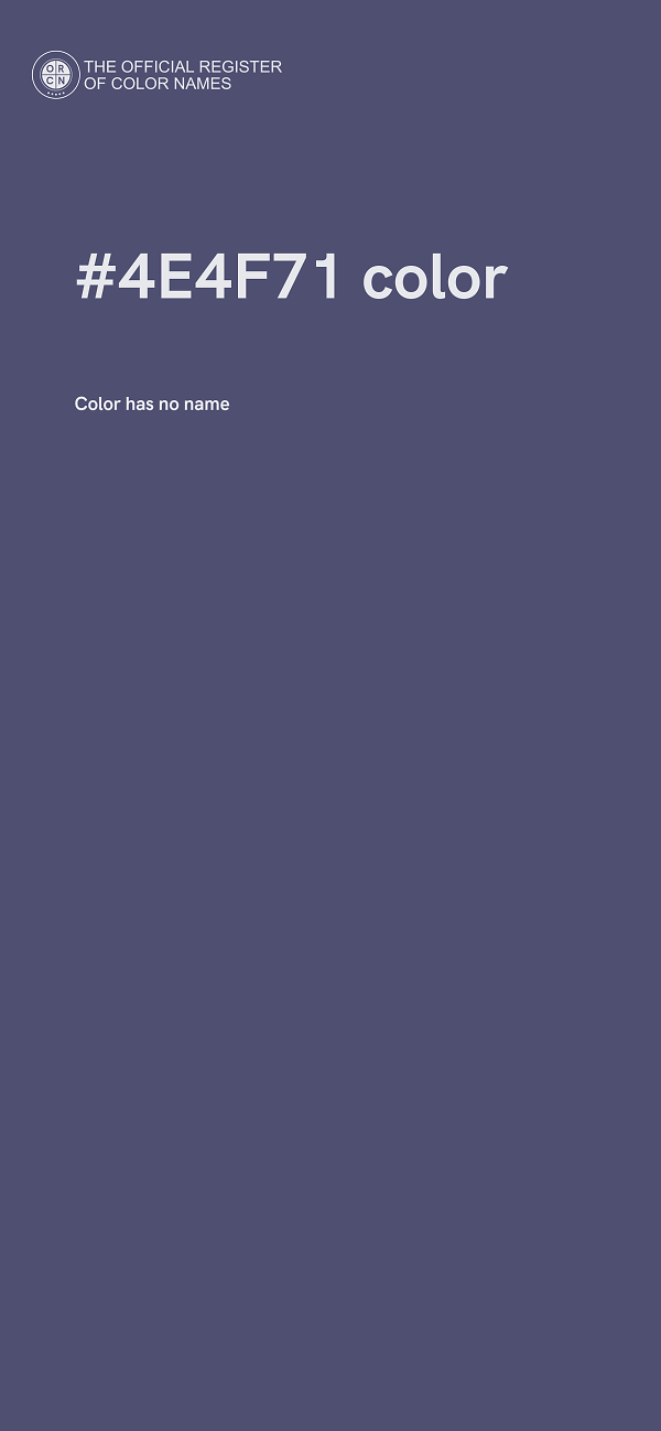 #4E4F71 color image