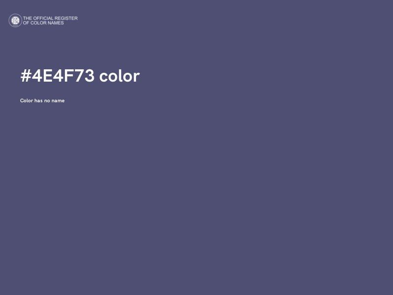 #4E4F73 color image