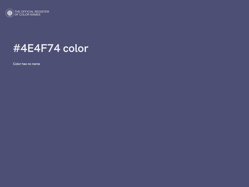 #4E4F74 color image