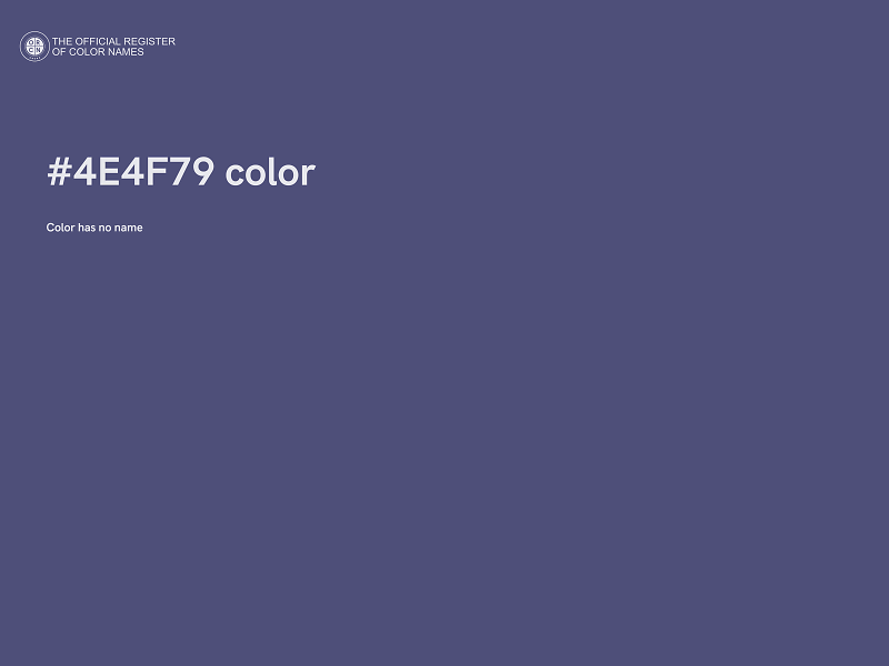 #4E4F79 color image