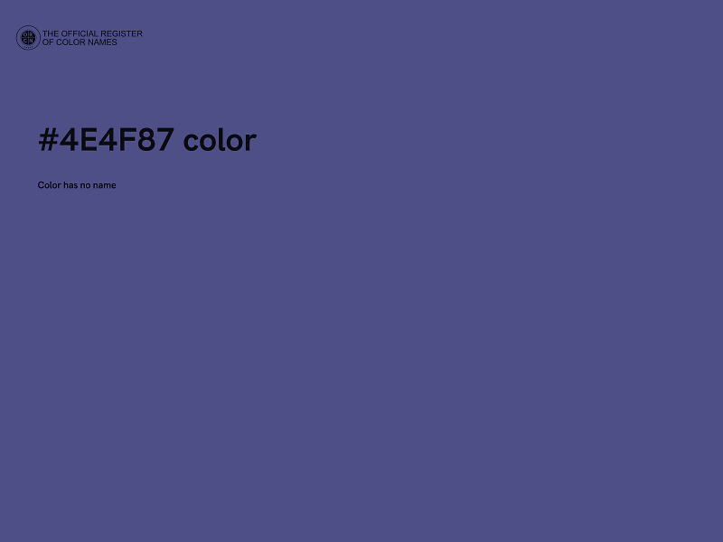 #4E4F87 color image