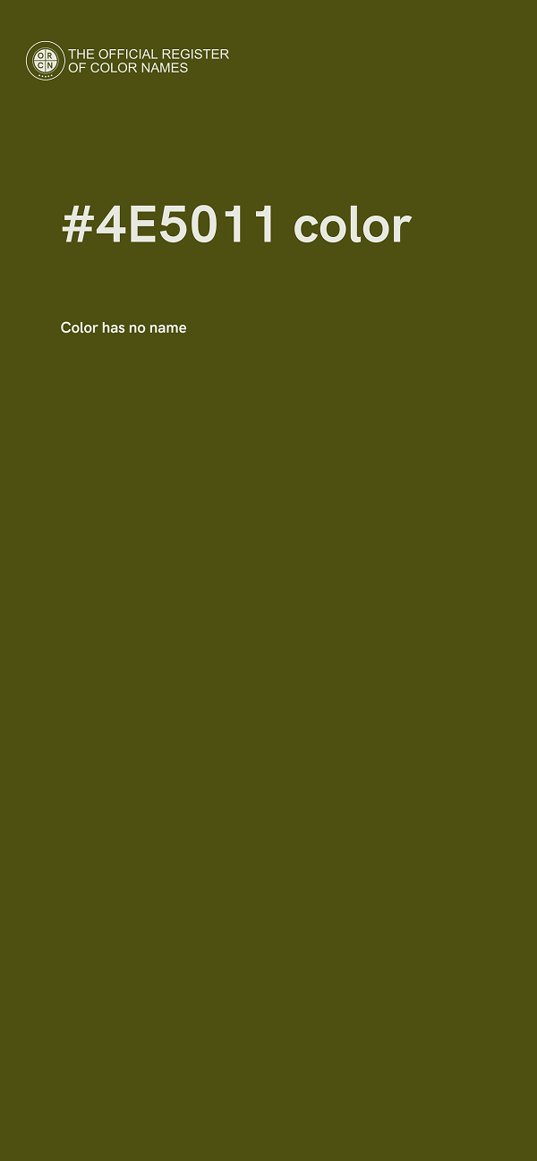 #4E5011 color image