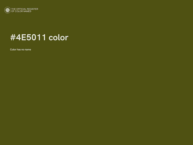 #4E5011 color image