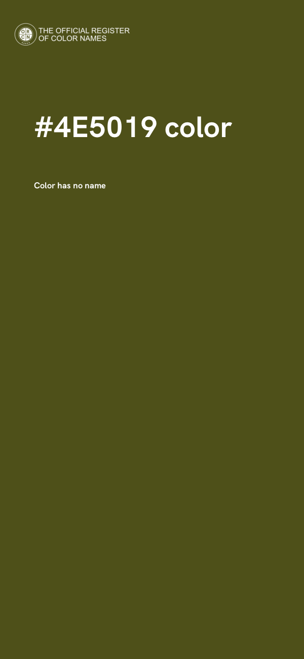 #4E5019 color image