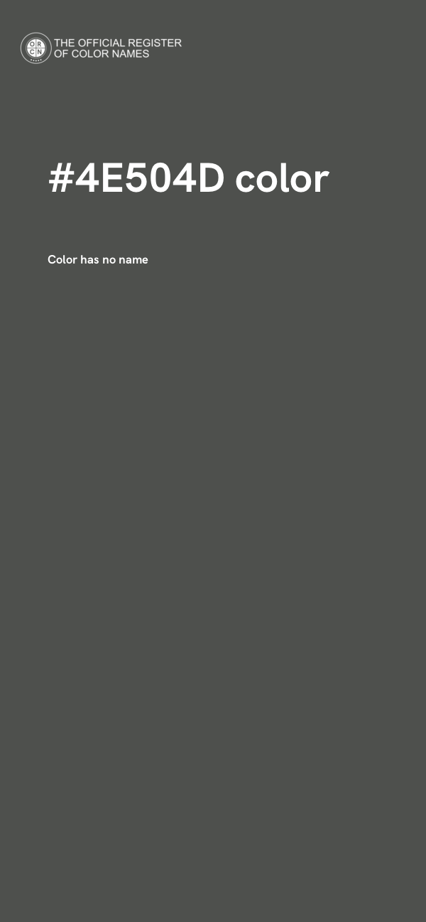 #4E504D color image