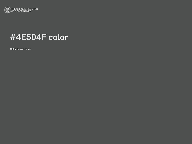 #4E504F color image