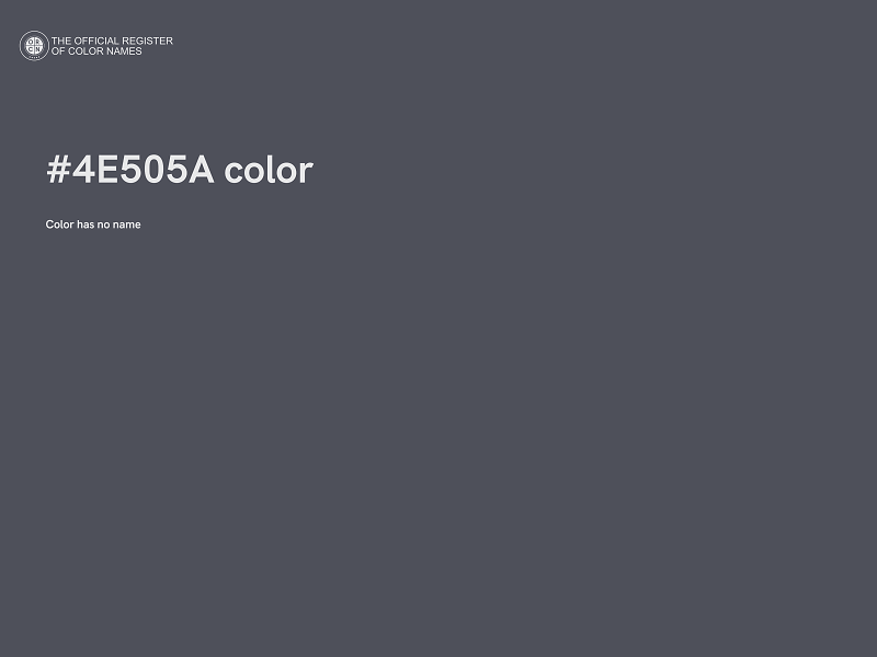 #4E505A color image