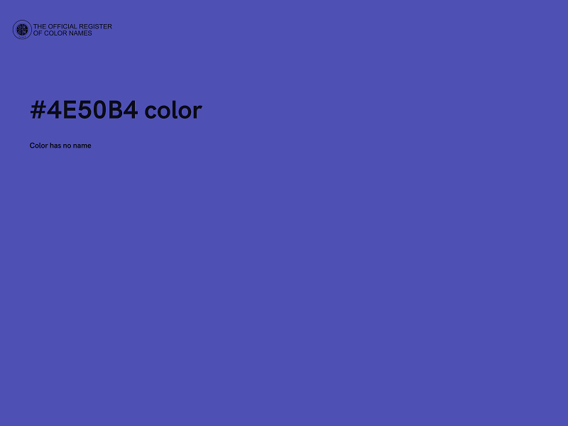#4E50B4 color image