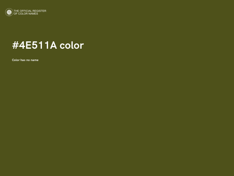 #4E511A color image