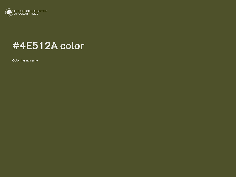 #4E512A color image