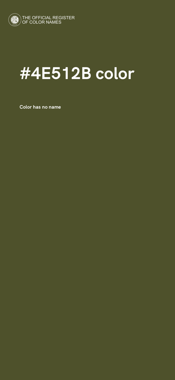 #4E512B color image