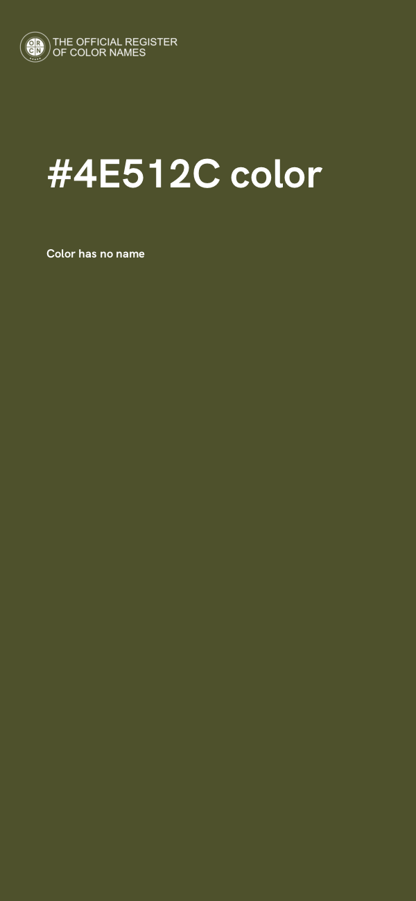 #4E512C color image