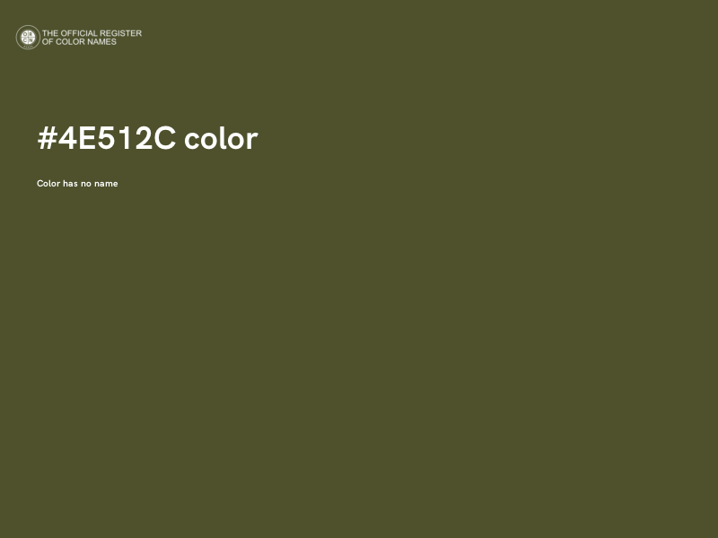 #4E512C color image