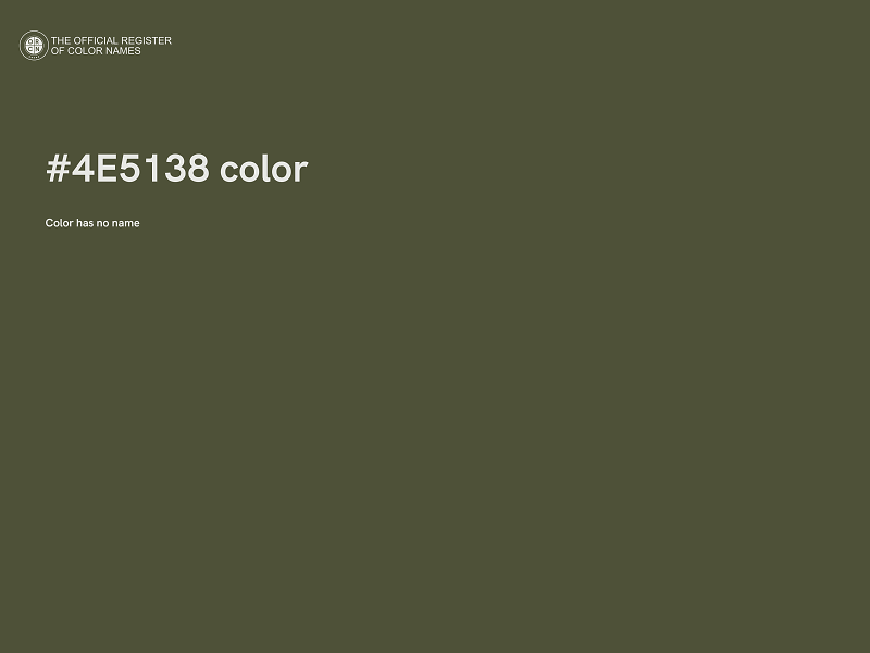#4E5138 color image