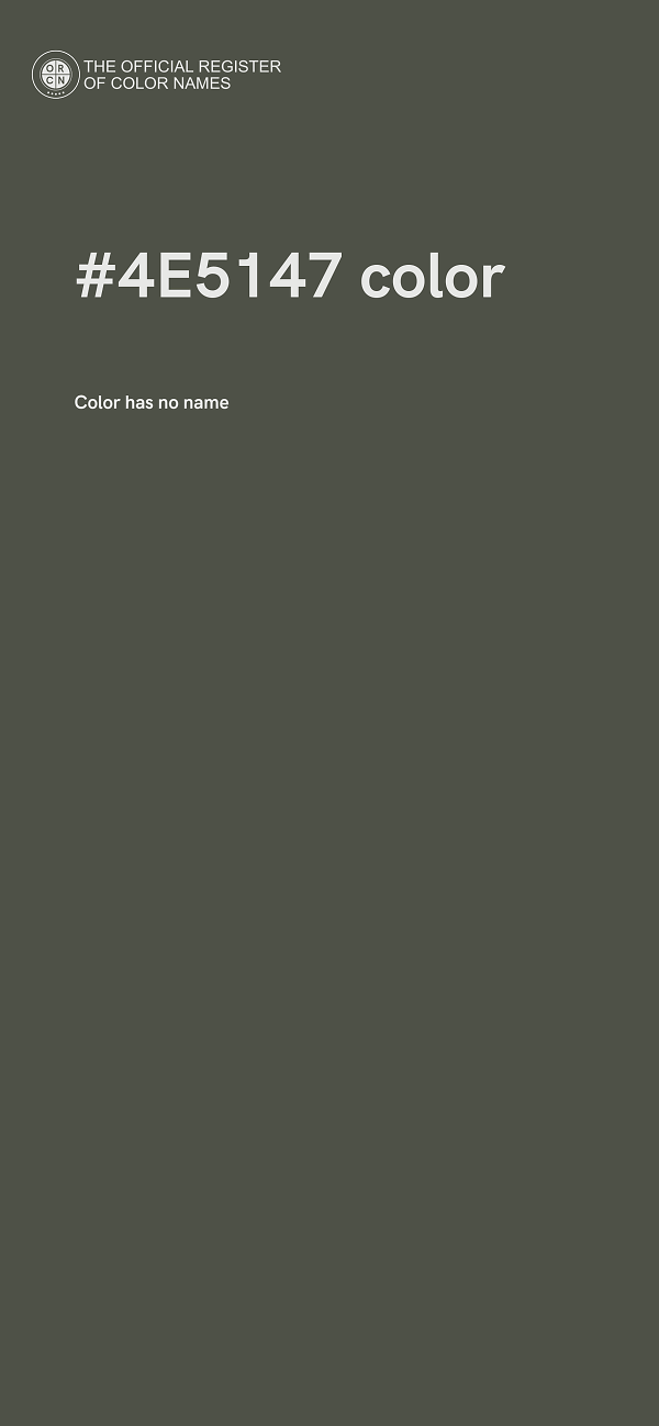 #4E5147 color image