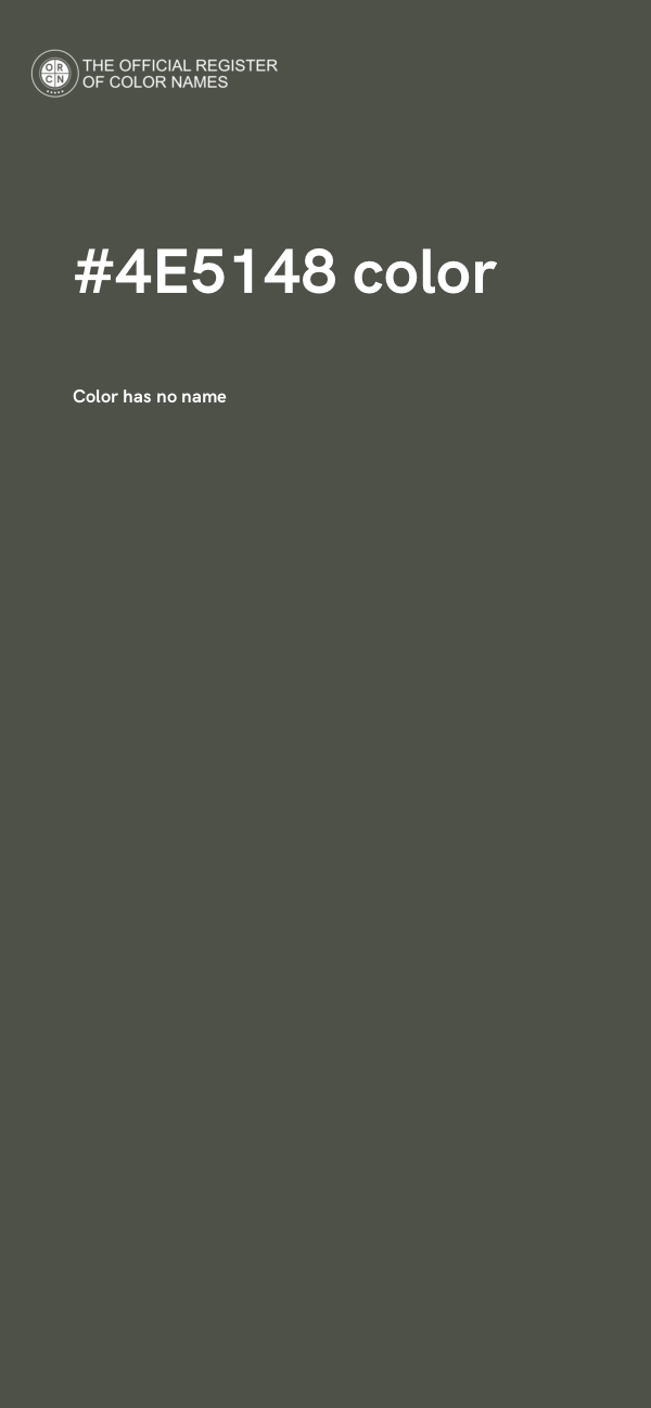 #4E5148 color image