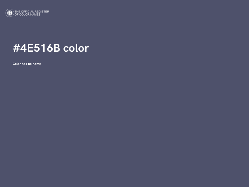 #4E516B color image