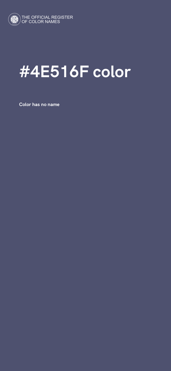 #4E516F color image