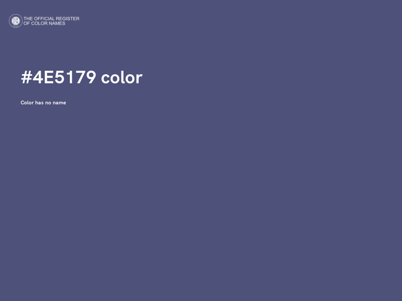 #4E5179 color image