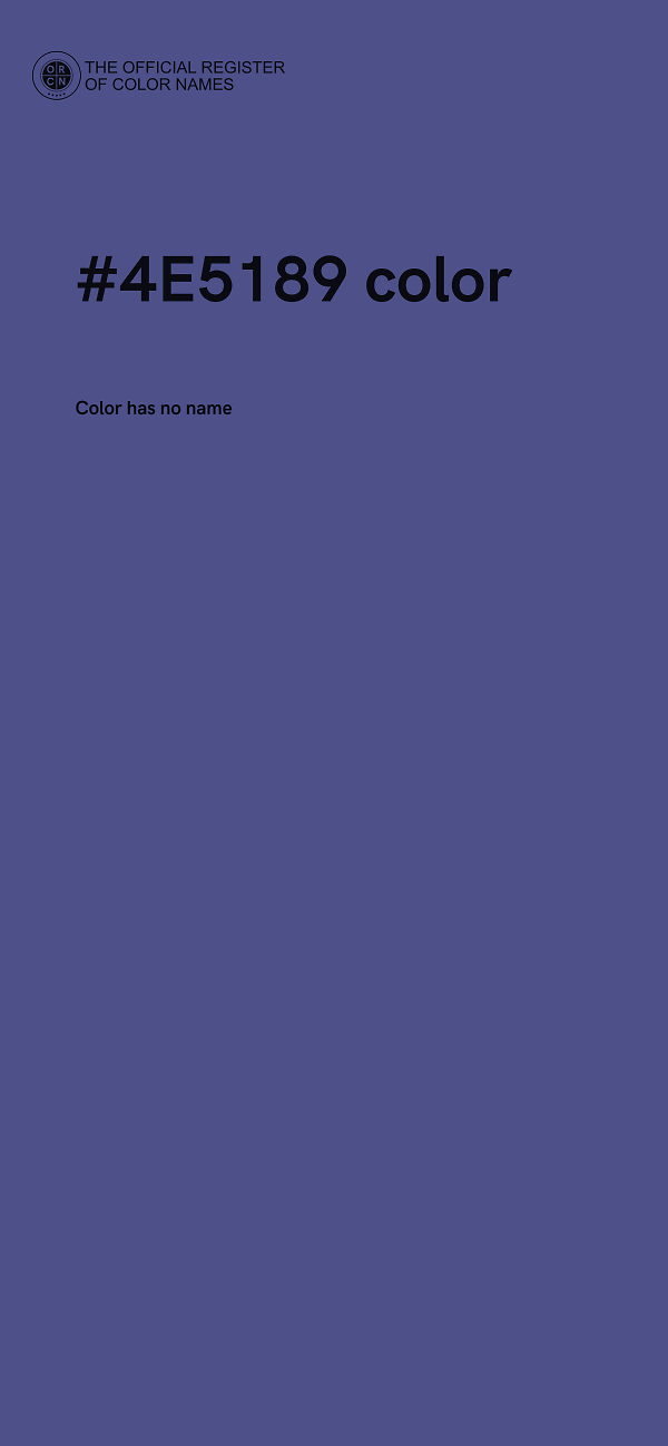#4E5189 color image
