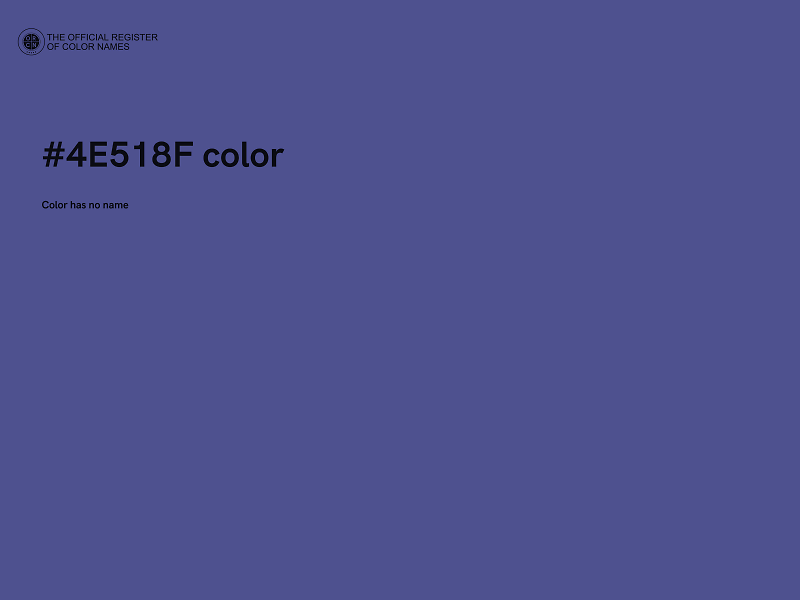 #4E518F color image