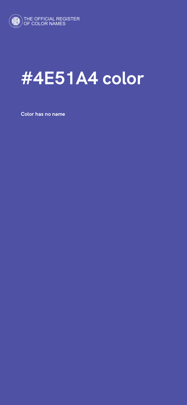#4E51A4 color image
