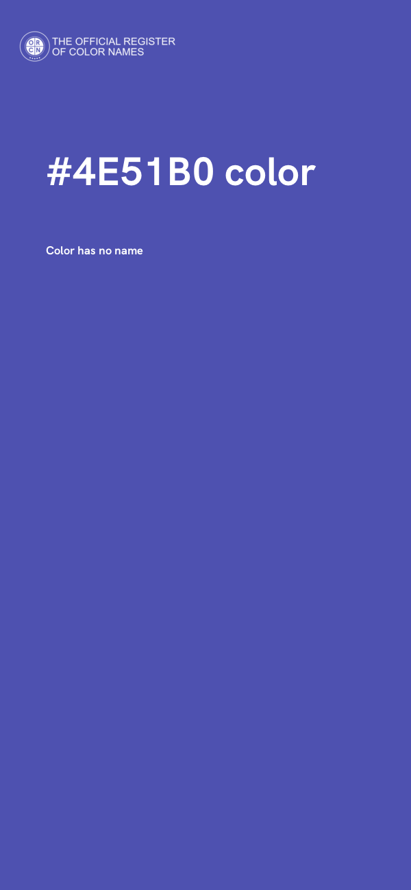 #4E51B0 color image