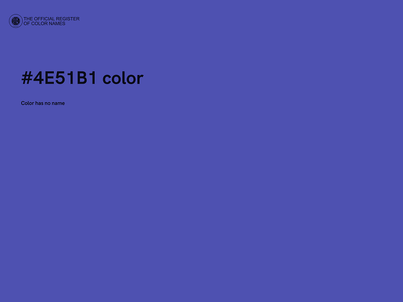 #4E51B1 color image